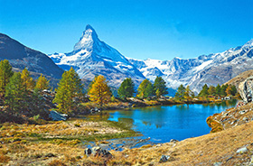 Grindjisee bei Zermatt mit Blick aufs Matterhorn © Switzerland Tourism (Swiss-image.ch)